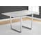 Monarch Specialties Dining Table - 36"X 60" / Grey Cement / Chrome Metal I 1119 - alternate 4